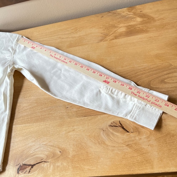 GOOD AMERICAN SHIRT NWT S CLOUD WHITE IVORY WESTERN CASUAL MINIMALIST CLASSIC - Picture 10 of 12